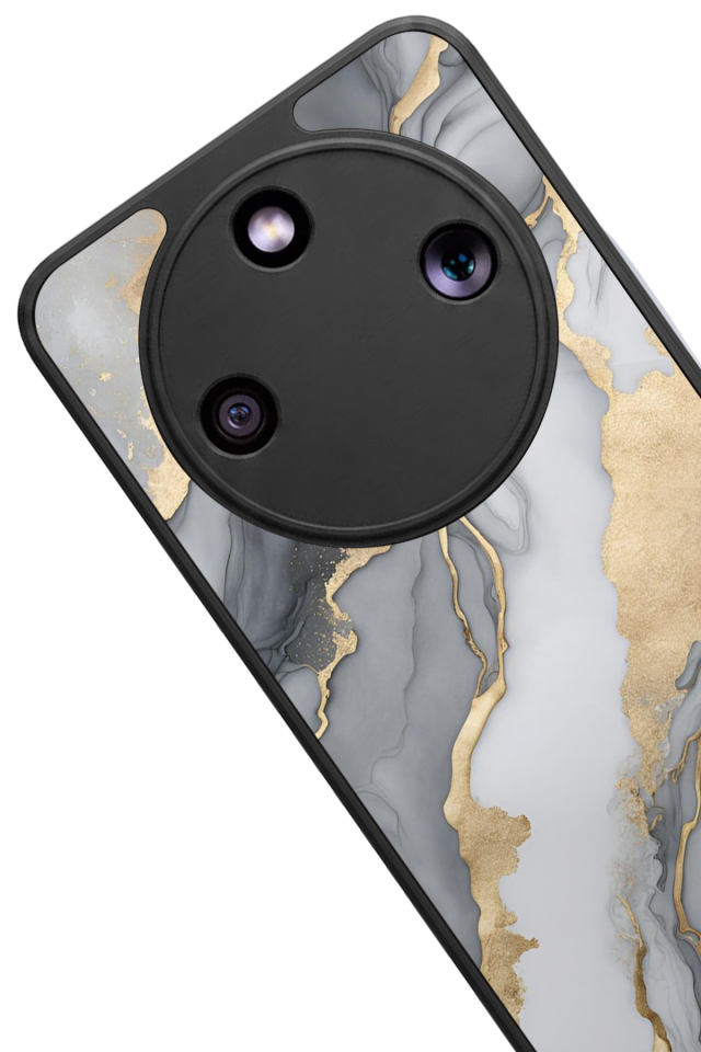 Honor Magic 8 Lite Uyumlu Mermer Marble Tasarımlı Glossy Premium Kılıf