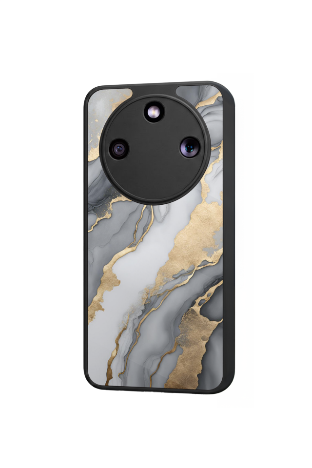 Honor Magic 8 Lite Uyumlu Mermer Marble Tasarımlı Glossy Premium Kılıf