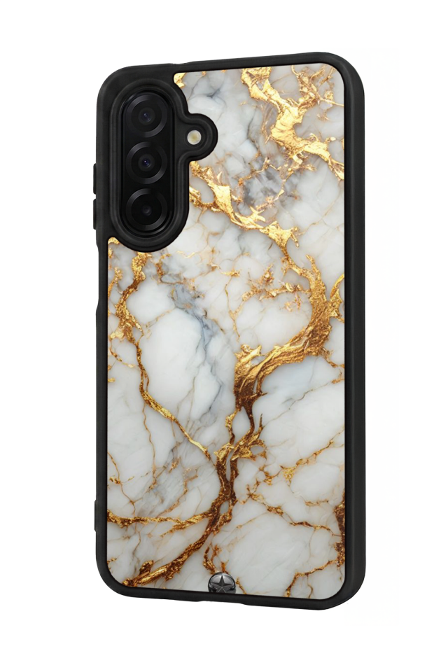 Samsung Galaxy A36 Uyumlu Mermer Marble Tasarımlı Glossy Premium Kılıf