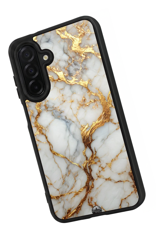 Samsung Galaxy A36 Uyumlu Mermer Marble Tasarımlı Glossy Premium Kılıf