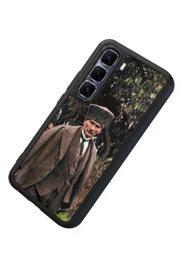 Infinix Hot 60 Pro Plus Uyumlu Mustafa Kemal Ataturk Tasarımlı Glossy Premium Kılıf