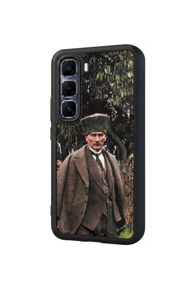 Infinix Hot 60 Pro Plus Uyumlu Mustafa Kemal Ataturk Tasarımlı Glossy Premium Kılıf