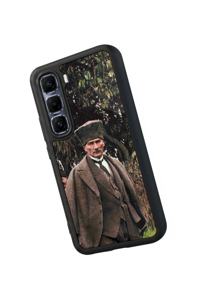 Infinix Hot 60 Pro Plus Uyumlu Mustafa Kemal Ataturk Tasarımlı Glossy Premium Kılıf