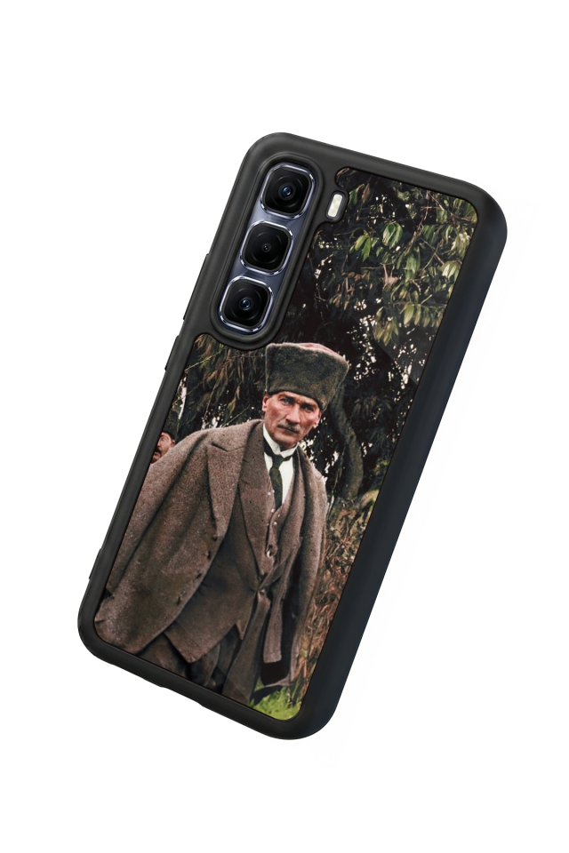Infinix Hot 60 Pro Plus Uyumlu Mustafa Kemal Ataturk Tasarımlı Glossy Premium Kılıf