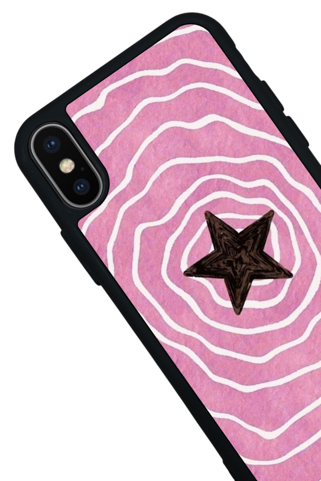 iPhone XS Max Uyumlu Retro Yildizlar Tasarımlı Glossy Premium Kılıf