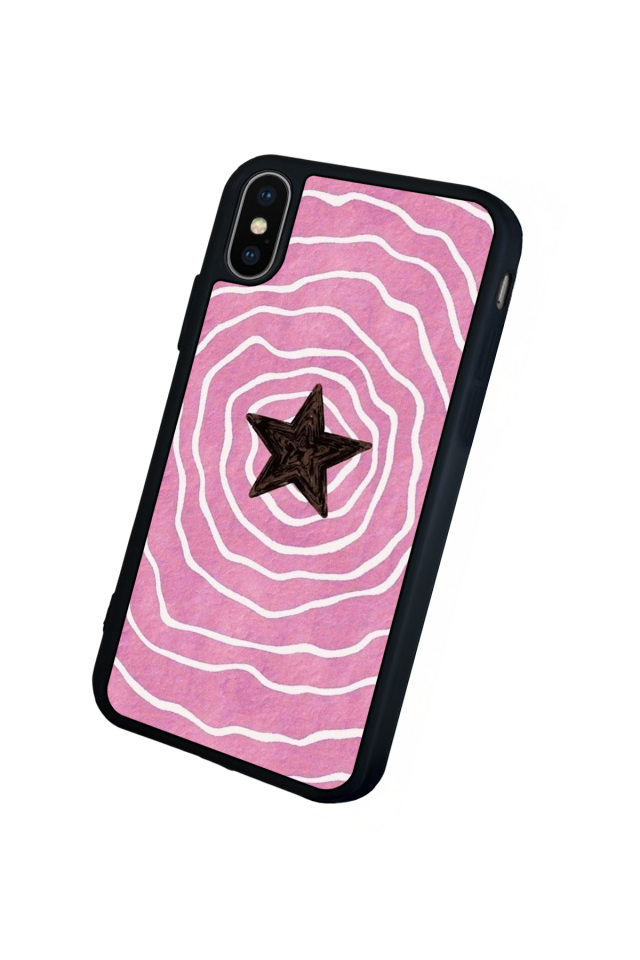 iPhone XS Max Uyumlu Retro Yildizlar Tasarımlı Glossy Premium Kılıf