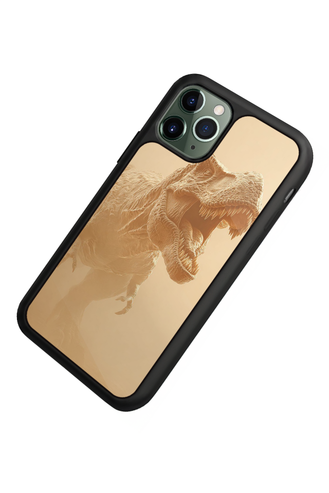 iPhone 11 Pro Uyumlu Dinazor Tasarımlı Glossy Premium Kılıf