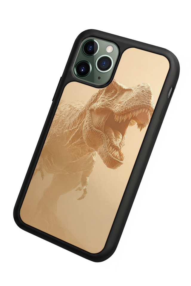 iPhone 11 Pro Uyumlu Dinazor Tasarımlı Glossy Premium Kılıf