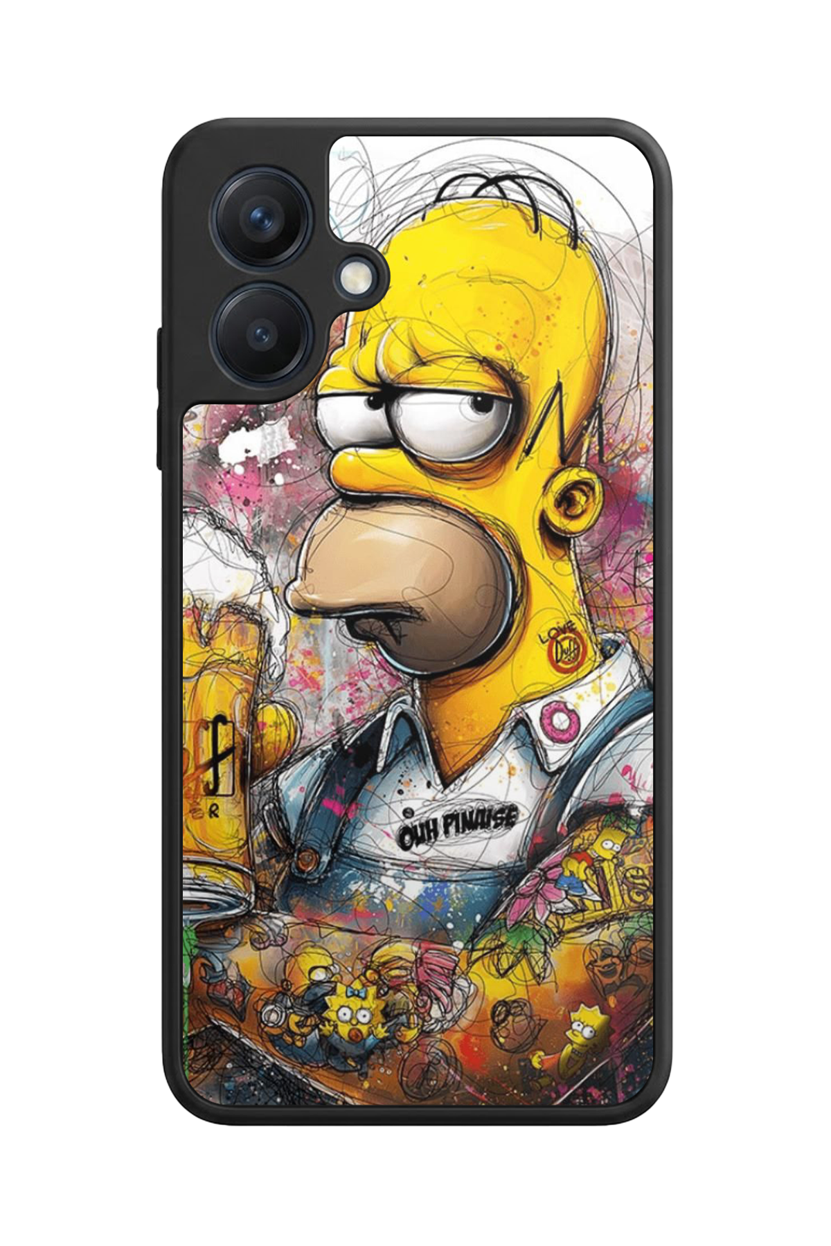 Samsung Galaxy A07 Uyumlu The Simpsons Tasarımlı Glossy Premium Kılıf