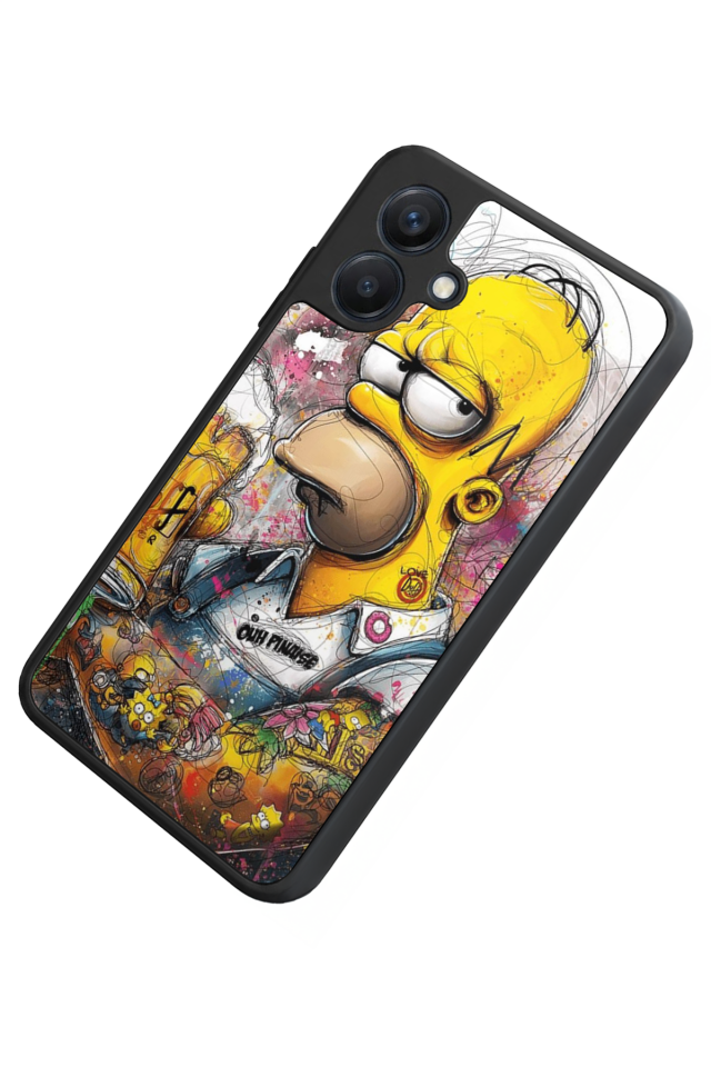 Samsung Galaxy A07 Uyumlu The Simpsons Tasarımlı Glossy Premium Kılıf