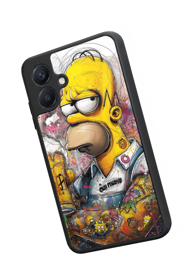 Samsung Galaxy A07 Uyumlu The Simpsons Tasarımlı Glossy Premium Kılıf