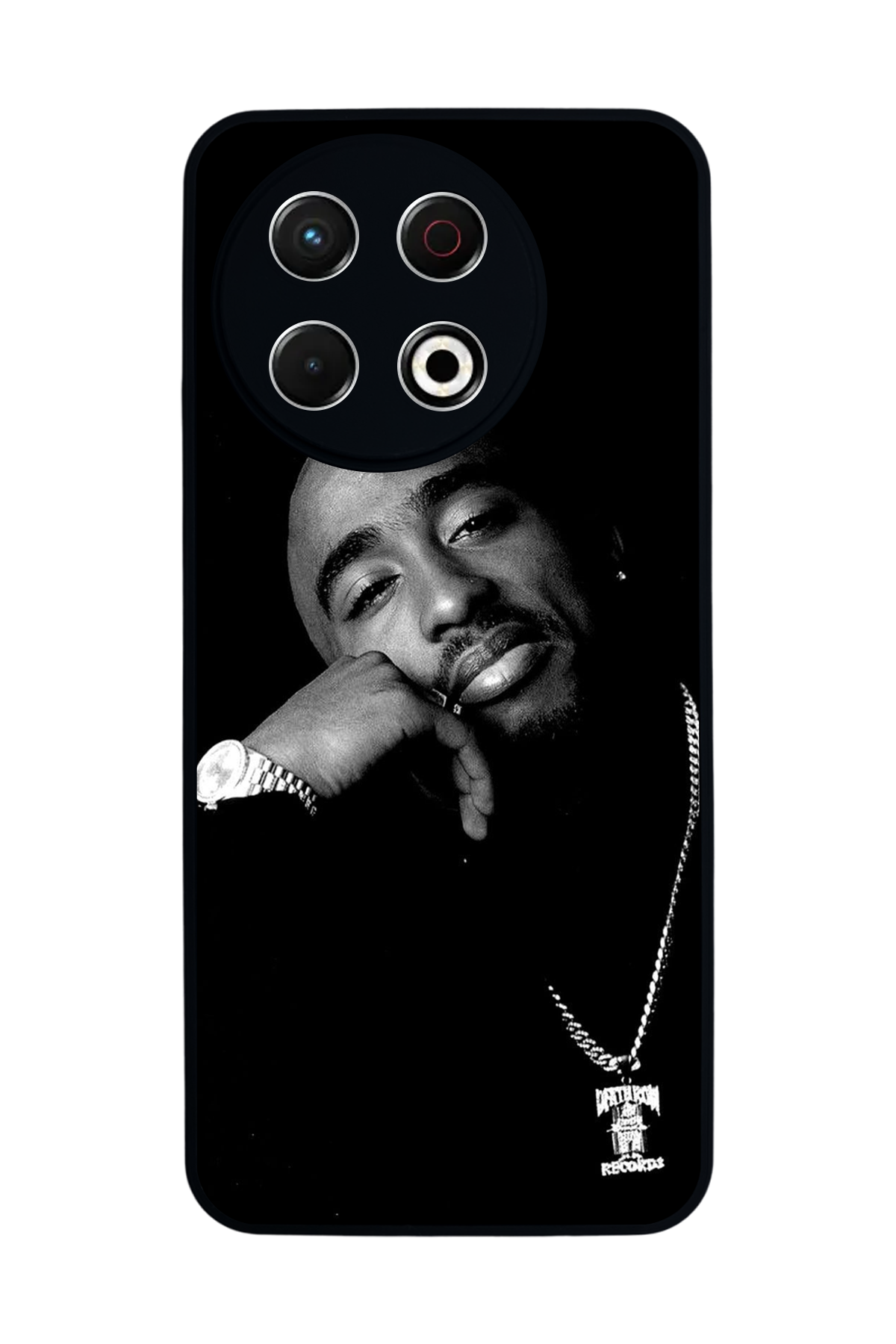 Tecno Spark 30 Pro Uyumlu Tupac Tasarımlı Glossy Premium Kılıf