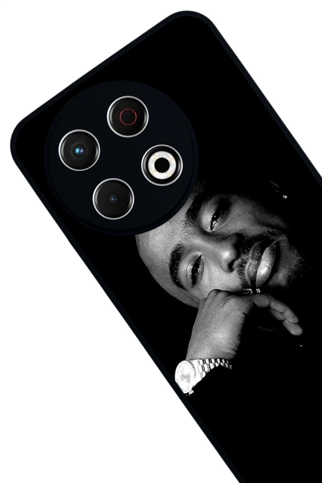 Tecno Spark 30 Pro Uyumlu Tupac Tasarımlı Glossy Premium Kılıf