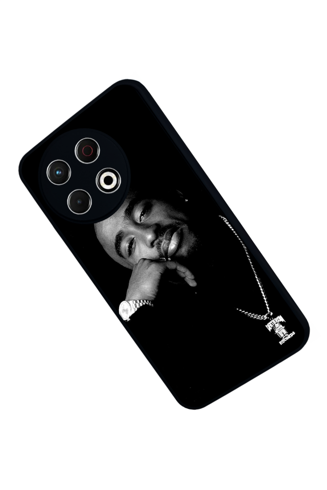 Tecno Spark 30 Pro Uyumlu Tupac Tasarımlı Glossy Premium Kılıf