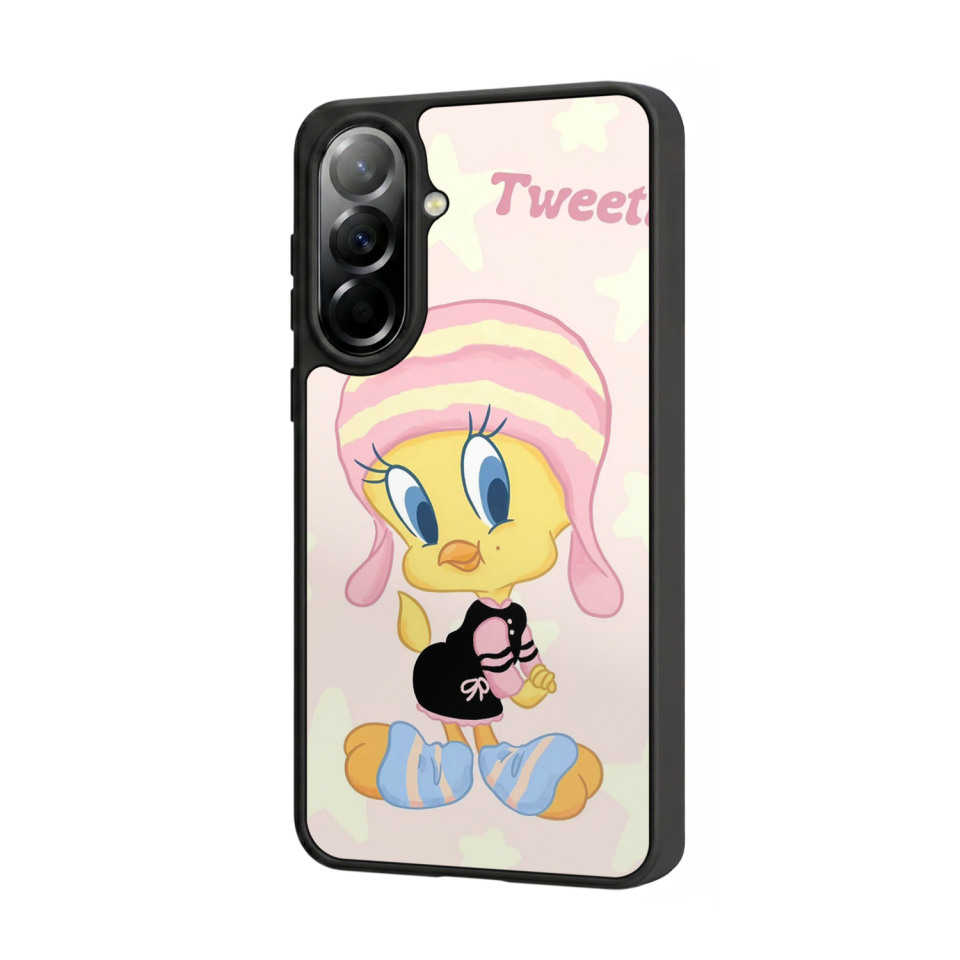 Samsung Galaxy A57 Uyumlu Tweety Tasarımlı Glossy Premium Kılıf