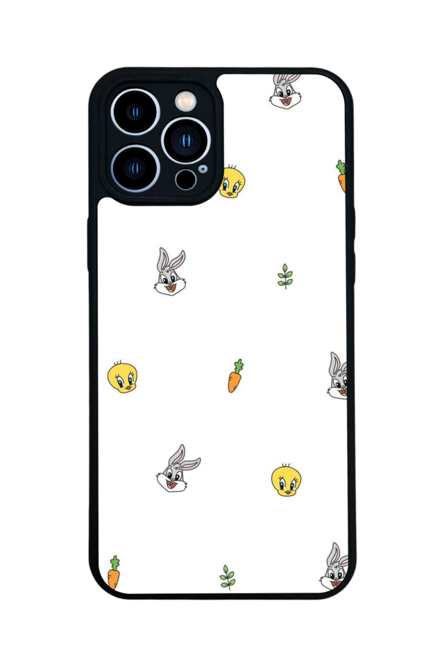 iPhone 12 Pro Max Uyumlu Tweety Tasarımlı Glossy Premium Kılıf