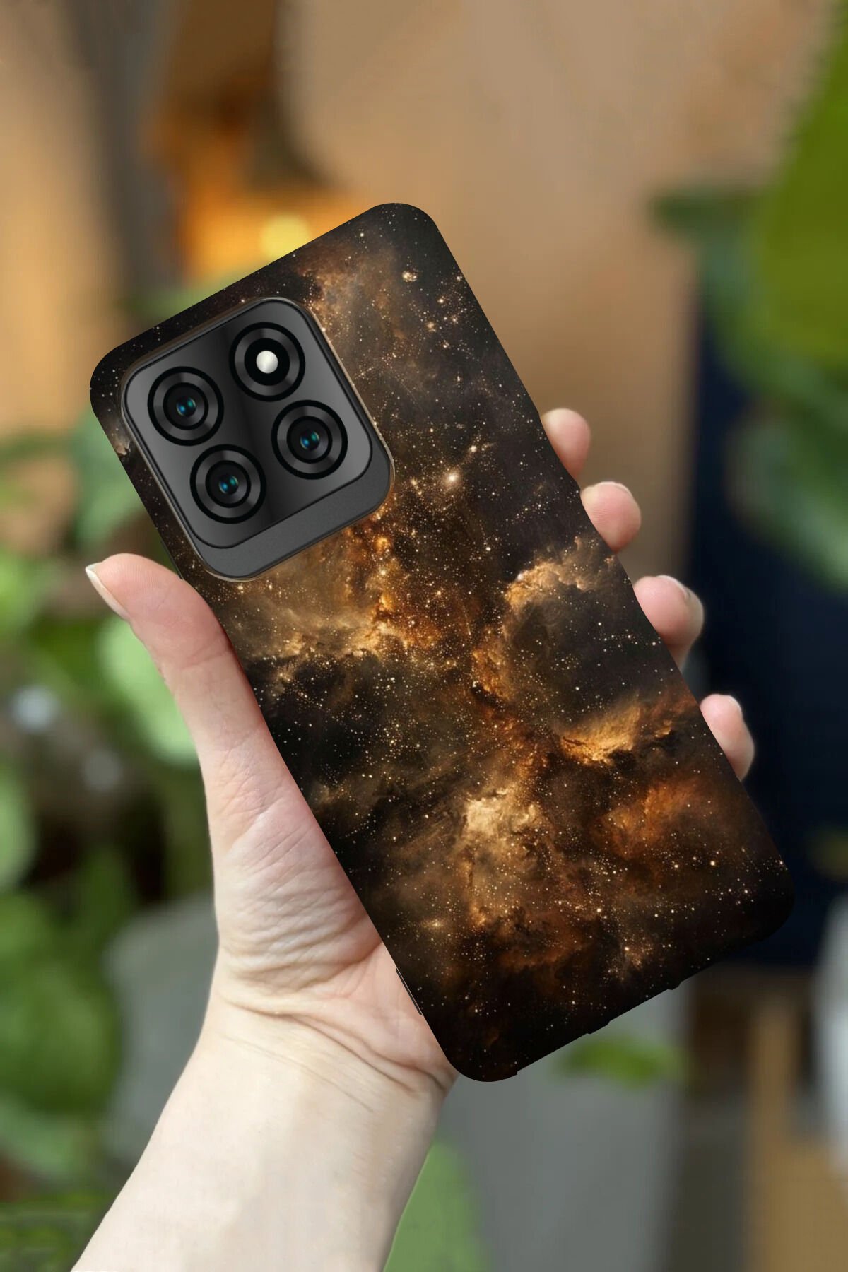 Reeder S71 Uyumlu Kamera Korumalı Galaksi Desenli HD Baskılı Silikon Kılıf