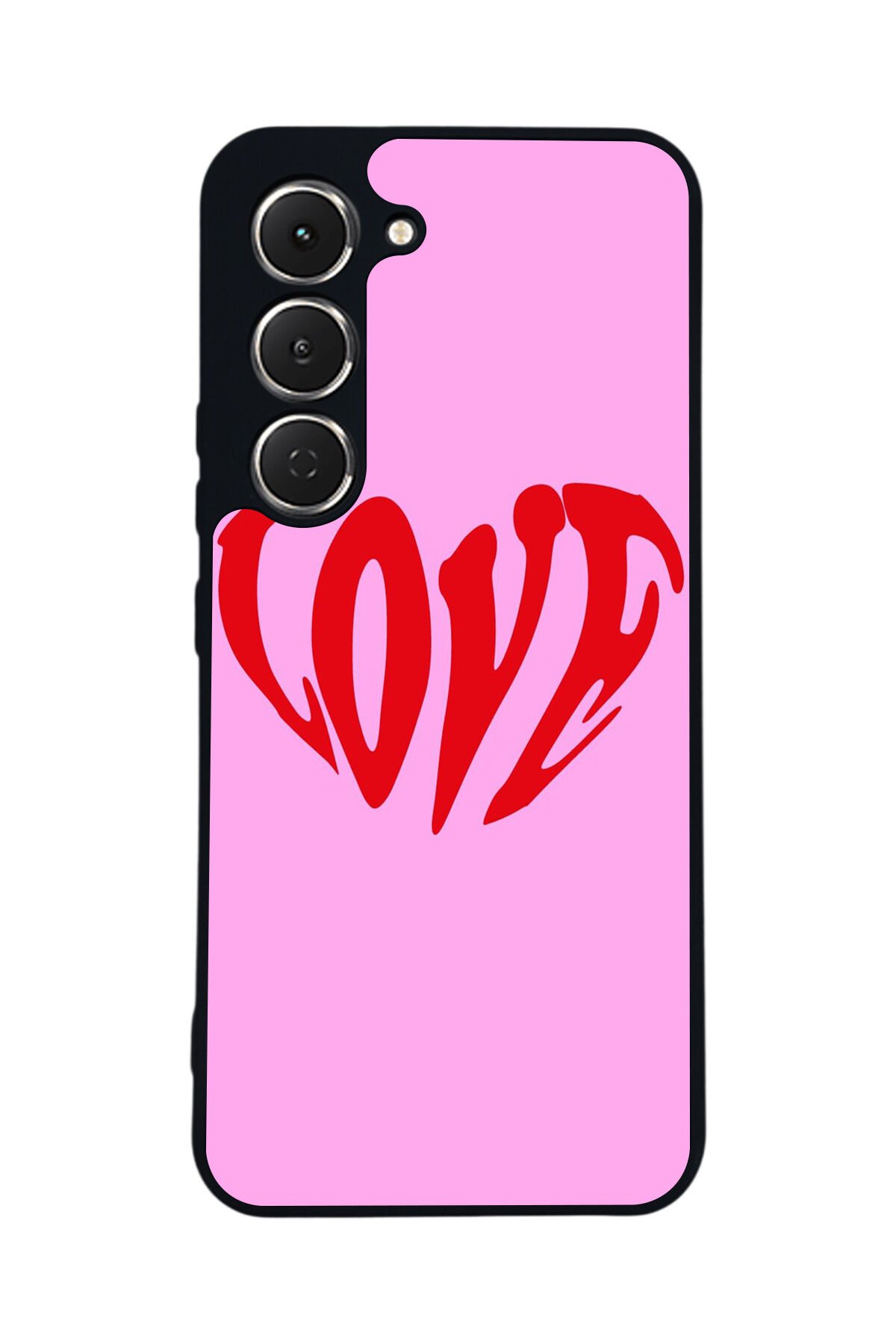 Tecno Spark 40 Pro Uyumlu Kalp Love Tasarımlı Glossy Premium Kılıf