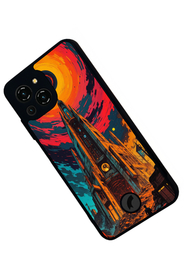 Reeder S23 Pro Max Uyumlu Abstract Tasarımlı Glossy Premium Kılıf