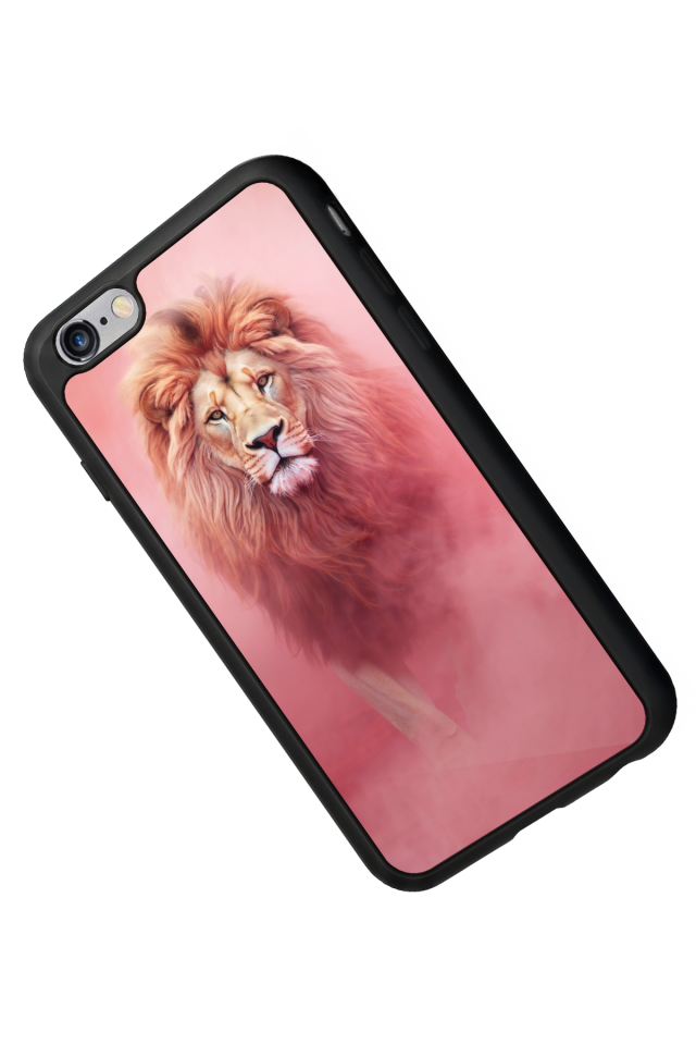 iPhone 6s Plus Uyumlu Aslan Tasarımlı Glossy Premium Kılıf