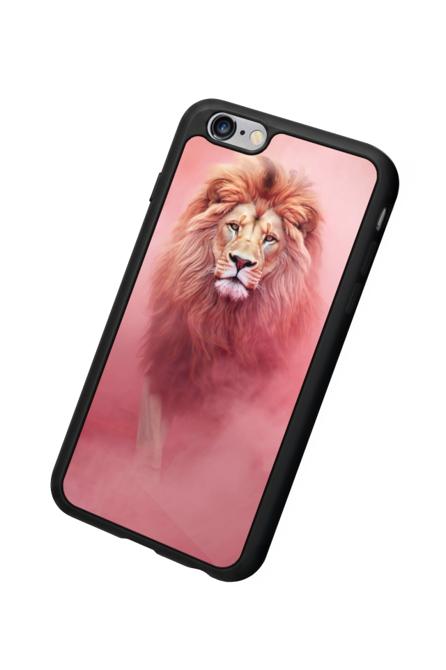 iPhone 6s Plus Uyumlu Aslan Tasarımlı Glossy Premium Kılıf