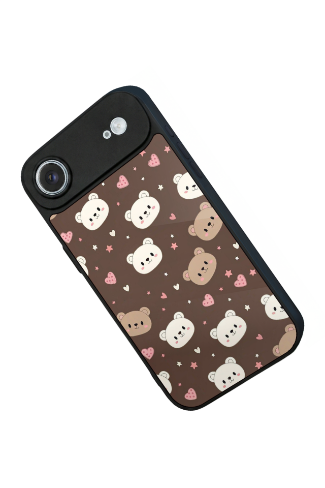 iPhone 17 Air Uyumlu Ayı Tasarımlı Glossy Premium Kılıf