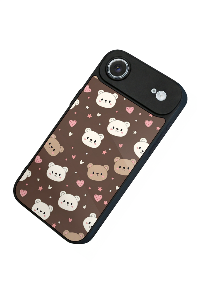 iPhone 17 Air Uyumlu Ayı Tasarımlı Glossy Premium Kılıf