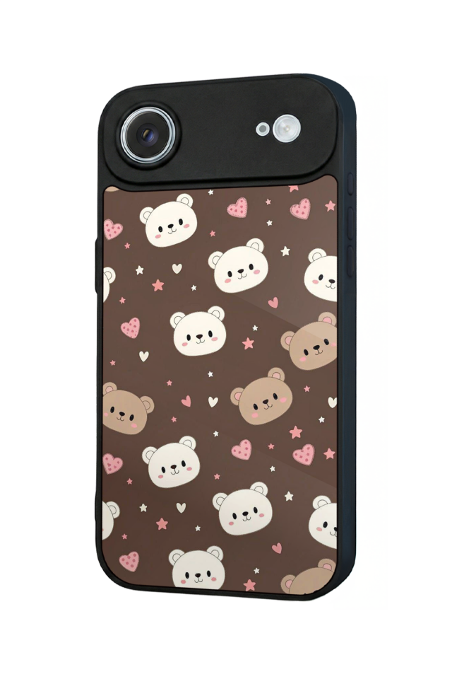 iPhone 17 Air Uyumlu Ayı Tasarımlı Glossy Premium Kılıf