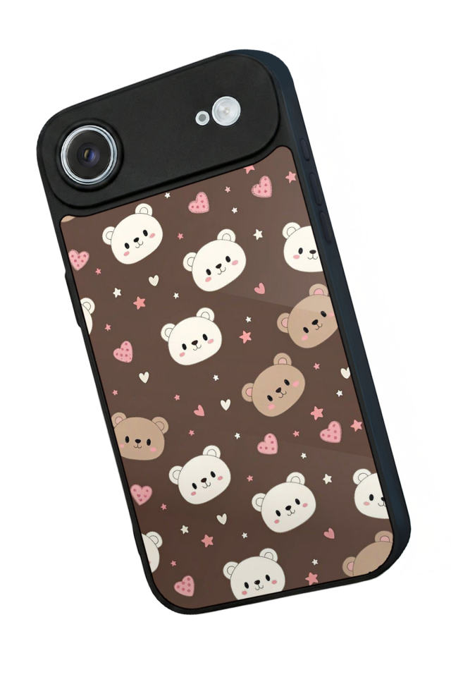 iPhone 17 Air Uyumlu Ayı Tasarımlı Glossy Premium Kılıf