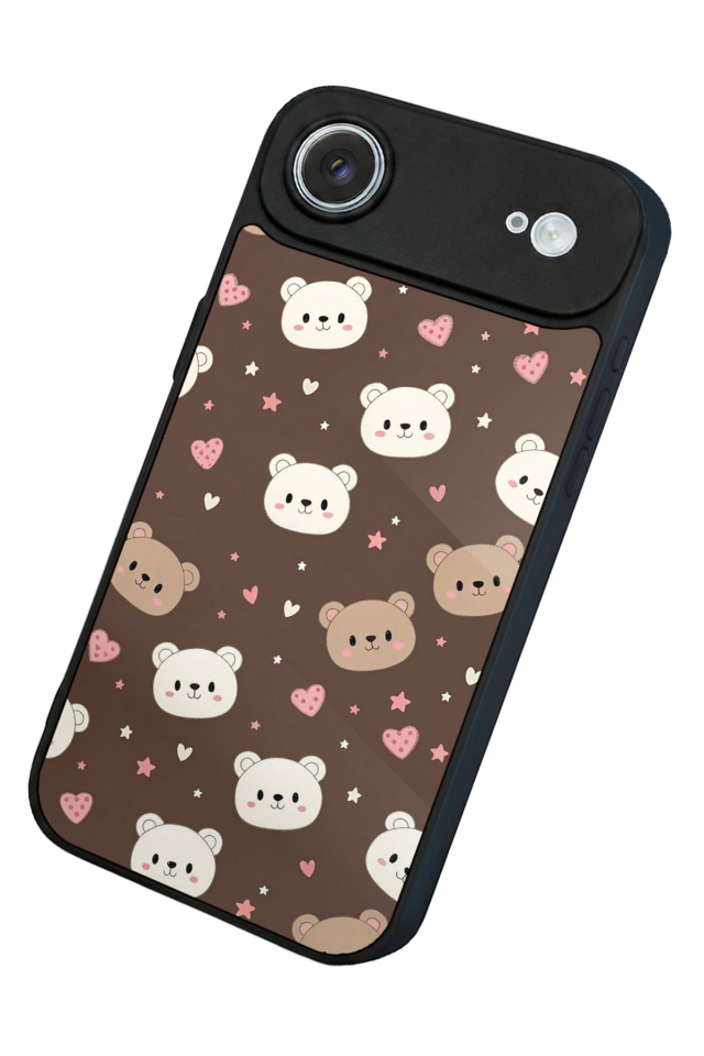 iPhone 17 Air Uyumlu Ayı Tasarımlı Glossy Premium Kılıf