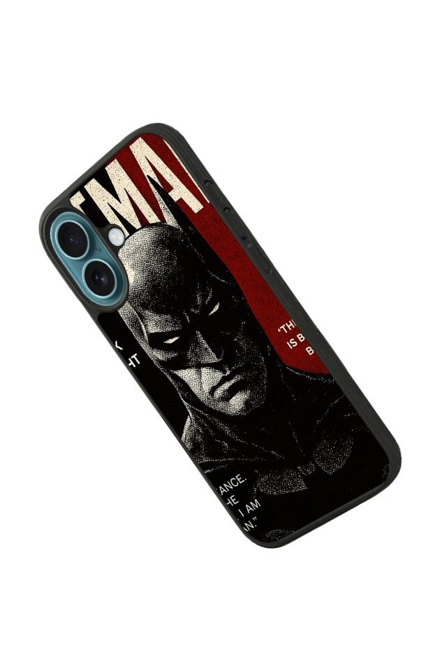 iPhone 16 Uyumlu Batman Tasarımlı Glossy Premium Kılıf