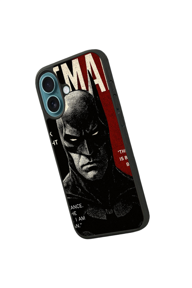 iPhone 16 Uyumlu Batman Tasarımlı Glossy Premium Kılıf
