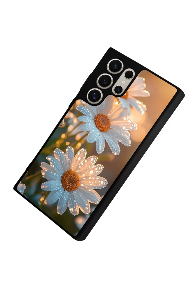 Samsung Galaxy S22 Ultra Uyumlu Cicek Tasarımlı Glossy Premium Kılıf