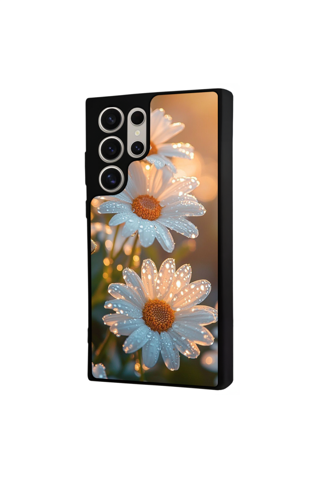 Samsung Galaxy S22 Ultra Uyumlu Cicek Tasarımlı Glossy Premium Kılıf