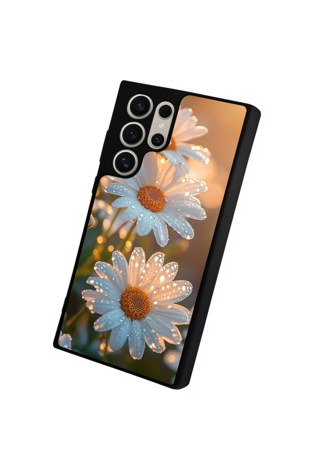 Samsung Galaxy S22 Ultra Uyumlu Cicek Tasarımlı Glossy Premium Kılıf