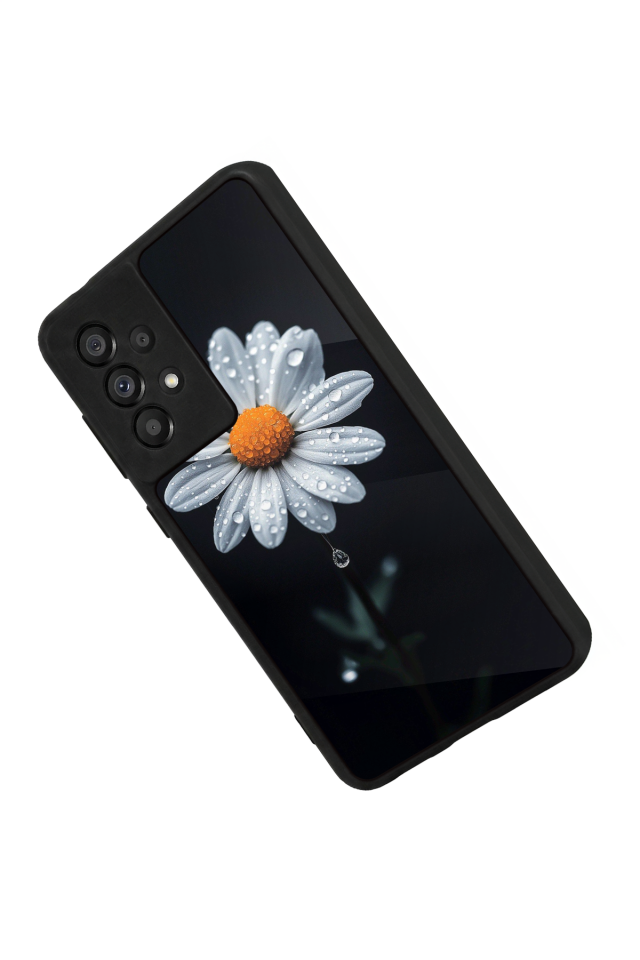 Samsung Galaxy A73 Uyumlu Cicek Tasarımlı Glossy Premium Kılıf