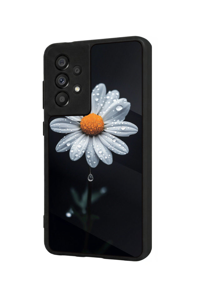 Samsung Galaxy A73 Uyumlu Cicek Tasarımlı Glossy Premium Kılıf