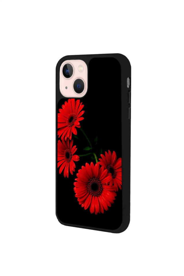 iPhone 14 Plus Uyumlu Cicek Tasarımlı Glossy Premium Kılıf