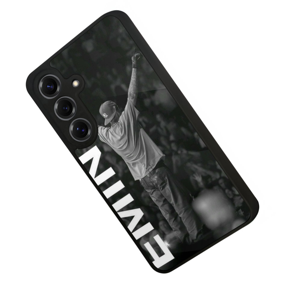 Samsung Galaxy S25 Uyumlu Eminem Tasarımlı Glossy Premium Kılıf