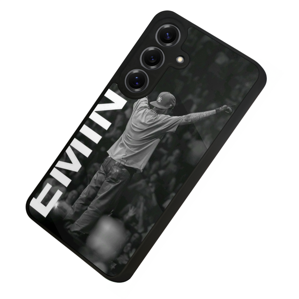 Samsung Galaxy S25 Uyumlu Eminem Tasarımlı Glossy Premium Kılıf