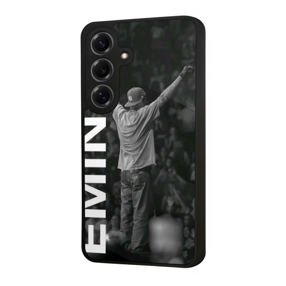 Samsung Galaxy S25 Uyumlu Eminem Tasarımlı Glossy Premium Kılıf