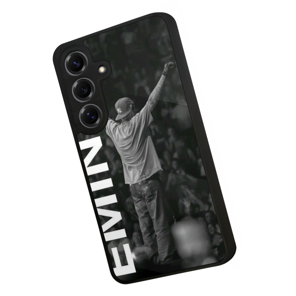 Samsung Galaxy S25 Uyumlu Eminem Tasarımlı Glossy Premium Kılıf