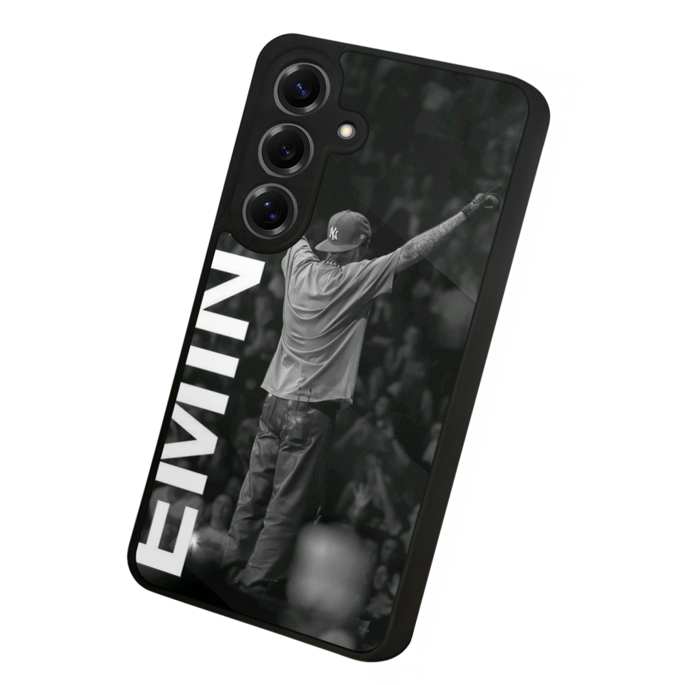 Samsung Galaxy S25 Uyumlu Eminem Tasarımlı Glossy Premium Kılıf