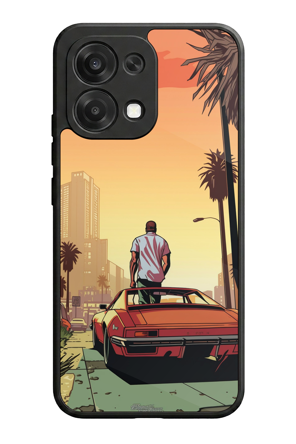 Oppo A6 Pro Uyumlu GTA Tasarımlı Glossy Premium Kılıf