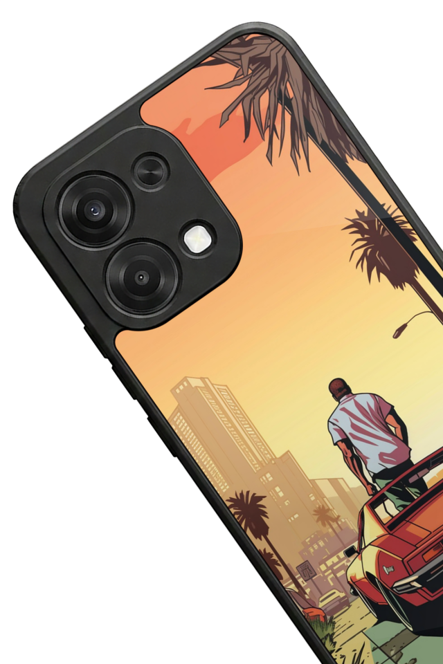 Oppo A6 Pro Uyumlu GTA Tasarımlı Glossy Premium Kılıf