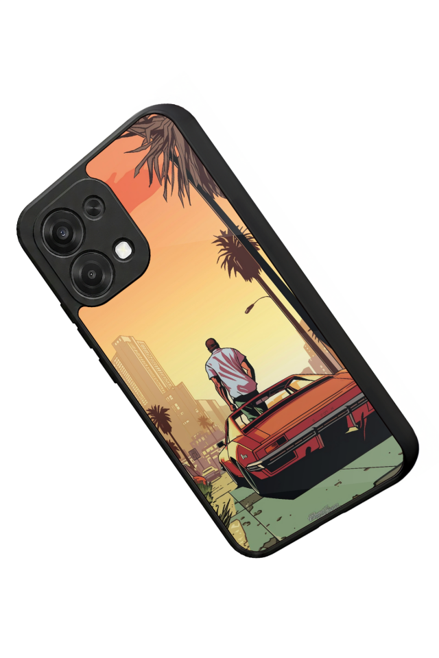 Oppo A6 Pro Uyumlu GTA Tasarımlı Glossy Premium Kılıf