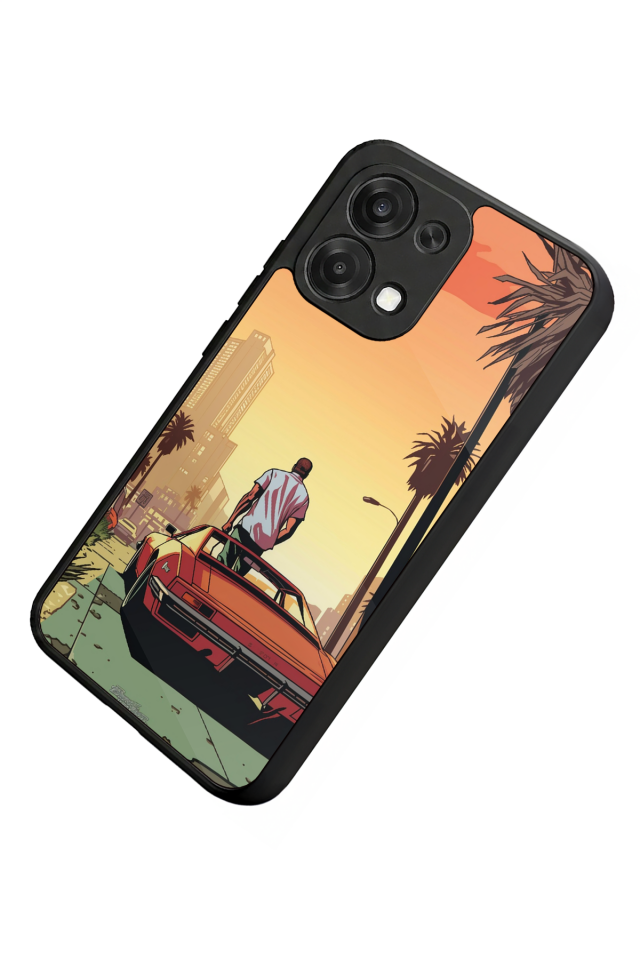 Oppo A6 Pro Uyumlu GTA Tasarımlı Glossy Premium Kılıf