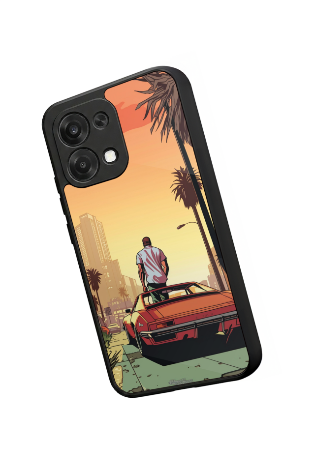 Oppo A6 Pro Uyumlu GTA Tasarımlı Glossy Premium Kılıf