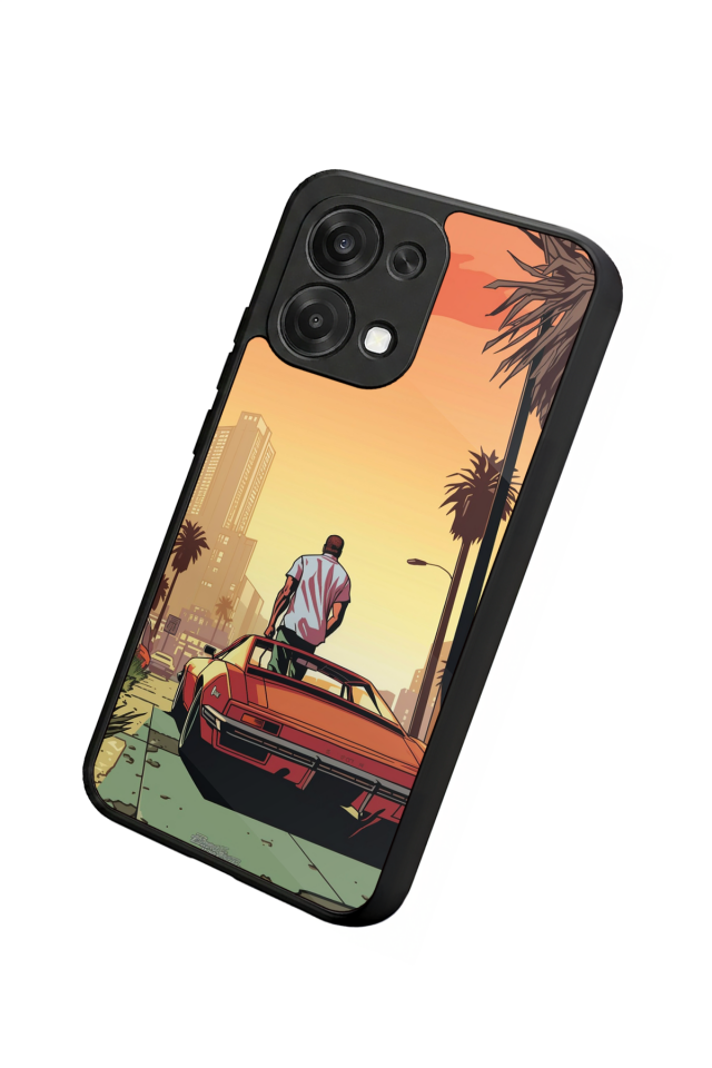 Oppo A6 Pro Uyumlu GTA Tasarımlı Glossy Premium Kılıf