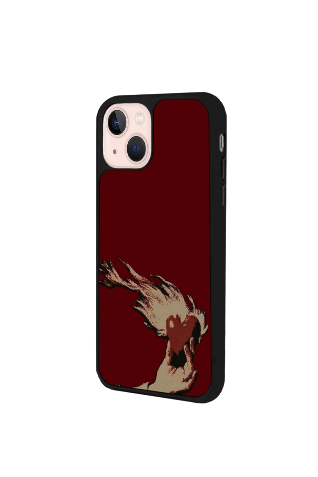 iPhone 15 Uyumlu Kalp Love Tasarımlı Glossy Premium Kılıf